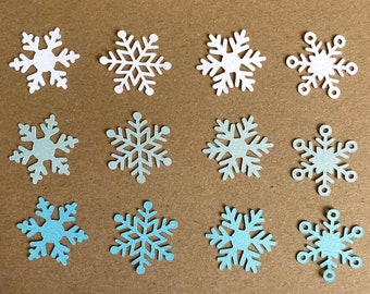Card craft embellishment scrapbooking table confetti 200 paper snowflake shapes 