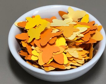 270 Yellow Butterflies for Paper Crafts  Confetti  Party Decor Set 84