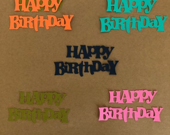 10 - Happy  Birthday  Die Cuts for Paper Crafts  Cards  Set #317