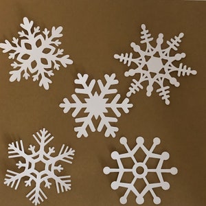 Snowflake Die Cuts Paper Craft Embellishmentso