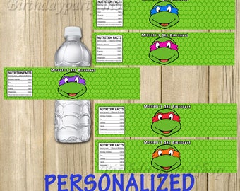 Tmnt water bottle | Etsy