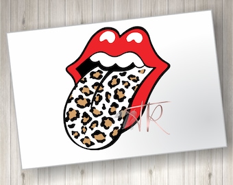 Cheetah Tongue SVG File - Cheetah print SVG