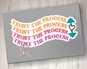 Trust the process SVG - Motivation SVG - Workout SVG - Motivation stickers - Cricut files - Silhouette Files
