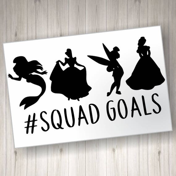 Download Disney Princess SVG File Squad goals SVG cut file | Etsy