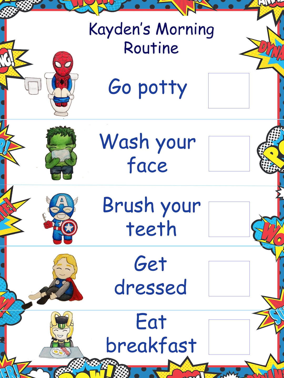 daily-schedule-for-kids-morning-routine-autism-visual-etsy-canada