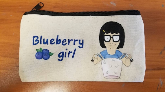Blueberry Girl Bag / Bob's Burgers/ Tina / Makeup Bag 