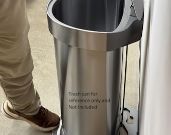 NoScoot: Trashcan Spacer 00210-13 Compatible with SimpleHuman Trash Can 45L Semi-Round Models CW2030 and CW2099
