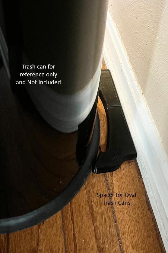 Noscoot: Trashcan Spacer 00202, Compatible With Oval Trash Cans