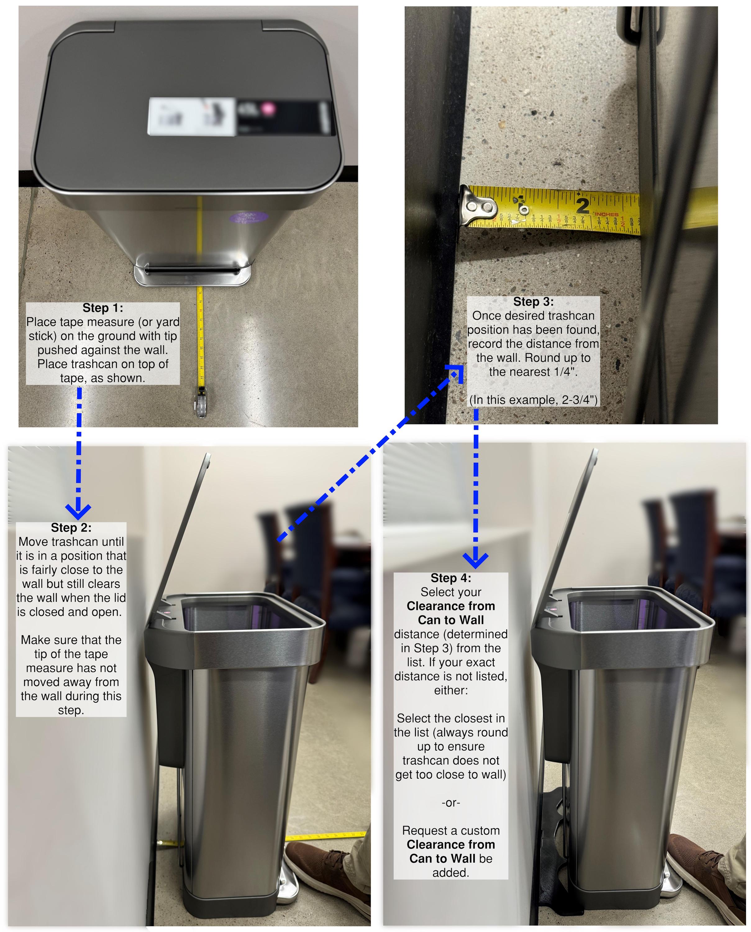 Noscoot: Trashcan Spacer 00210-11 Compatible With Brightroom