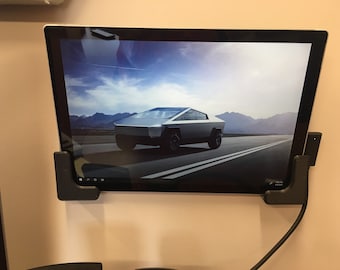 3D Printed Computer Tablet Wall Mount Stand Max of 0.787" (2 cm) thickness Screw-in Horizontal or Vertical Mount