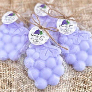 Big Grape Soap Gifts - Wine Tasting Party, Winery Thank You Favors, Vineyard Wedding Theme Decor, Rustic Bridal Shower Bulk Guest Souvenirs