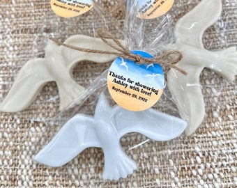 Seagull Soap Favors - Coastal Party Favors, Bridal Shower Baby Sprinkle Wedding Decorations, Bird Sky Beach Sea Ocean Themed Birthday Gift