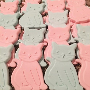 12 Cat Soaps - cat birthday party cat party favors cat party decorations cat soap cat birthday decorations cat birthday favors cat favor.