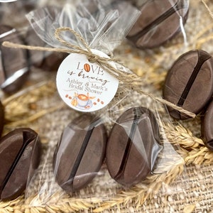 Coffee Bean Soap Favors - Love is Brewing Bridal Shower, Wedding Bachelorette Bulk Gift for Guests, Halloween Fall Baby Sprinkle Party Ideas