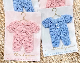 Elegant Baby Magnet Favors - Baby Shower Favors Girl Boy, First Birthday Sprinkle Gift for Guests in Bulk, Personalized Crochet Decorations