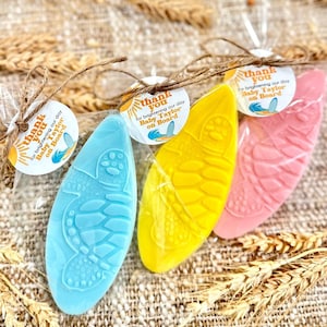 Surf Board Soaps - Baby Shower Summer Party Favors, Beach Tropical Hawaiian Decorations, Ocean Under the Sea Theme Gift for Guests in Bulk