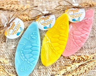 Surf Board Soaps - Baby Shower Summer Party Favors, Beach Tropical Hawaiian Decorations, Ocean Under the Sea Theme Gift for Guests in Bulk