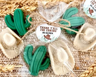 Western Soap Favors - 2 Soaps Per Bag - Cowboy Baby Shower Party, My First Rodeo Little Boy Girl Birthday Decor Wedding Country Themed Gifts