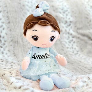 Doll Baby Girl Gift Personalized - Gifts For Kids Girls, Personalized Baby Gifts For Girl Personalized Doll Rabbit Newborn Girl Gift Custom