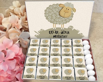 Eid Al Adha Custom Kosher Chocolates Gift Mubarak Decoration Bo