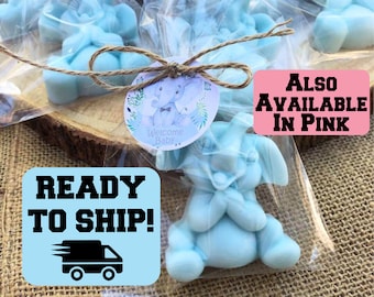 4 Elephant Soap Favors - baby elephant baby shower favors boy baby shower decorations boy personalized favors elephant baby shower boy decor