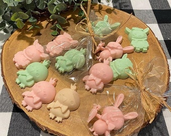 12 Easter Soaps --- Easter Bunny Soap Favors Easter Baby Shower Favors Bunny Baby Shower Soap Favors Rabbit Kids Soap Easter Basket Stuffers