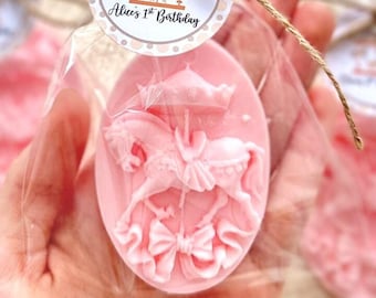 Carousel Soap Favors - Carnival Party Decorations, Kids Birthday Favors for Guests Girl Boy, Baby Shower Amusement Park Gift, Carousel Party