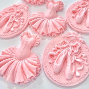 Ballerina Soap Favors - Ballet Party Decoration Baby Shower Girl Pink Gift for Guests in Bulk Dance Theme Decor Supplies Thank You Ballerina