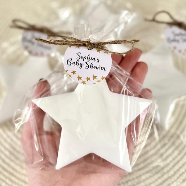 Star Soap Favors - Twinkle Little Star Baby Shower Girl Boy, Over the Moon Bridal Shower Birthday Decoration, 4th Fourth of July Celebration