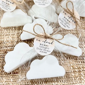 Elegant Cloud Soap Favors - On Cloud Nine 9 Bridal Shower Gift for Guest Bulk She is Over the Moon Baby Decor Up In Air Sky Balloon Birthday