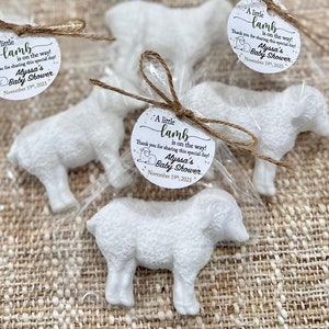 Lamb Baby Shower Favors - Sheep Girl Boy Kids Birthday Party Decorations, Baptism Gift for Guests in Bulk, Farm Animal Kids Birthday Decor