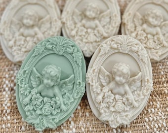 Baby Angel Soap Favors - Birthday Baptism First Communion Holy Confirmation Baby Girl Boy Christening Gift for Guests in Bulk Decorations