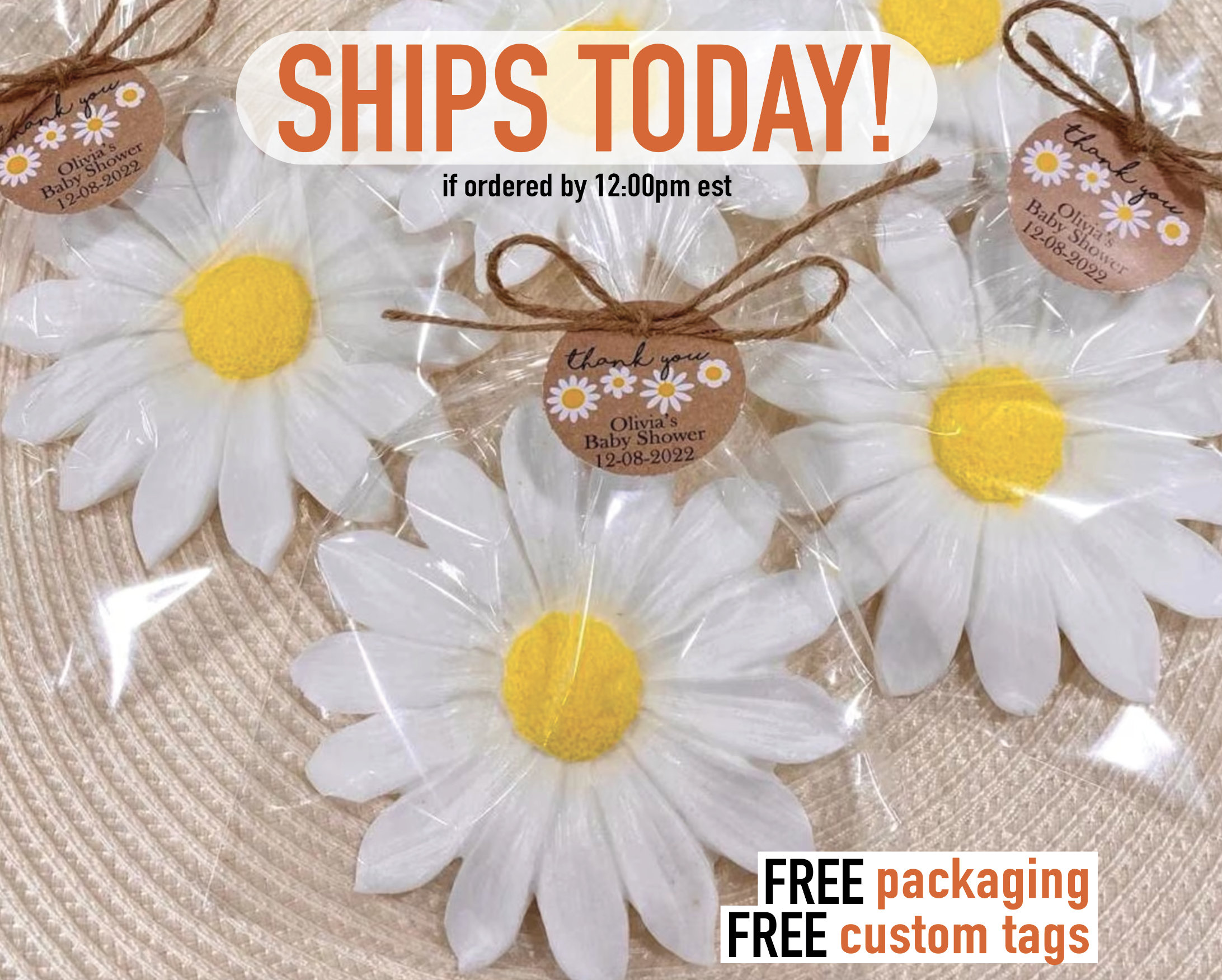 Big Daisy Soap Favors - Flower Bridal Shower Favors, Floral Daisy ...