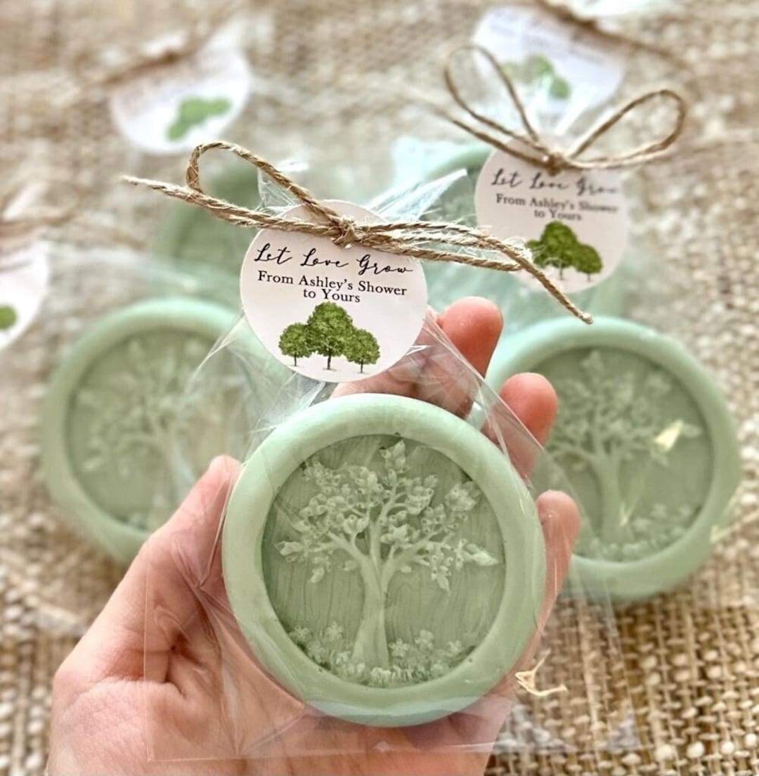 Tree Favors Tree Soap Favors - Boho Let Love Grow Baby in Bloom Woodland Wild One ...