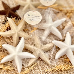 Sea Star Soap Favors - Starfish Shaped Gifts for Guests in Bulk, Nautical Under the Ocean Baby Shower Decor, Beach Sail Theme Birthday Party