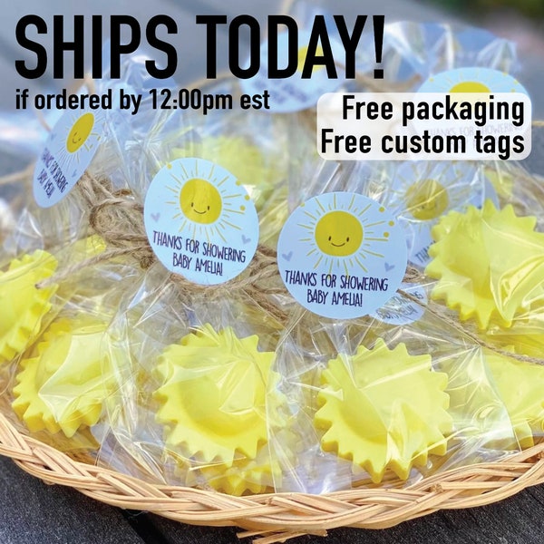 Sun Baby Shower Mini Soaps - You Are My Sunshine Baby Shower Favor First 1st Trip Around The Sun Birthday Decoration 1st Birthday Party Gift