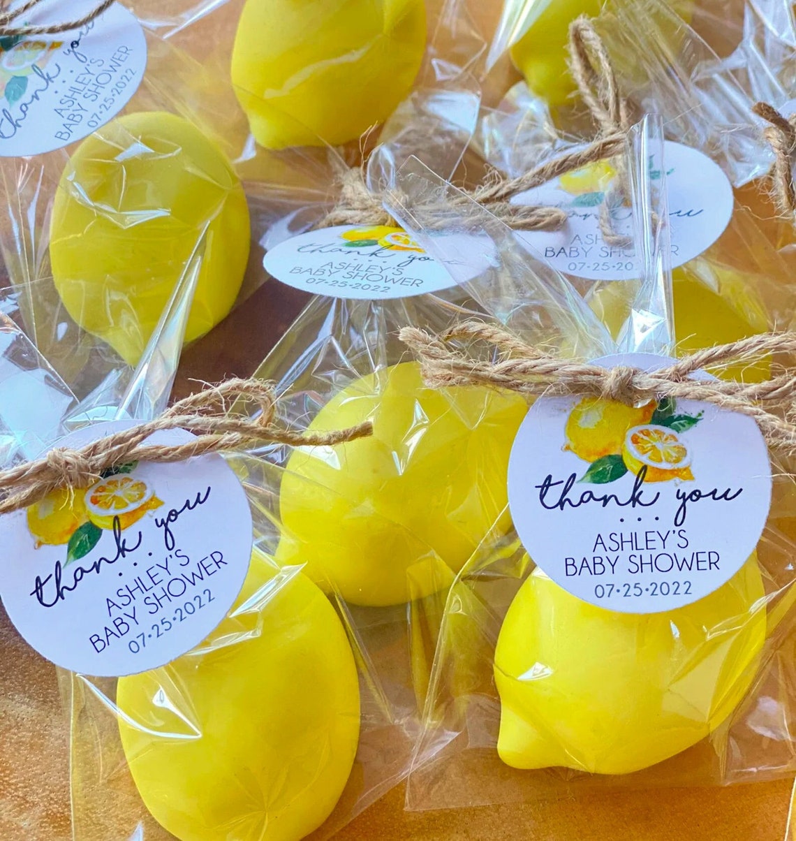 Lemon Soap Bridal Shower Favors Lemon Baby Shower Decor Boy Etsy