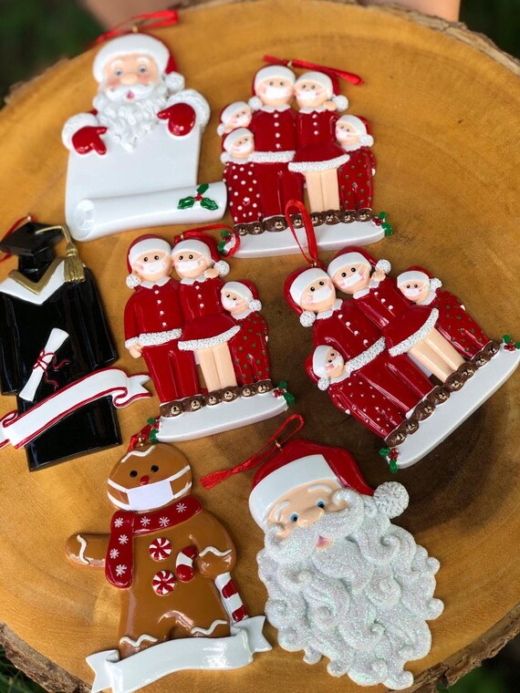 Masked christmas sales ornament
