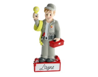 Electrician Ornament - Electrician Gifts for Men, Personalized Electrician Christmas Ornament, Contractor Construction Plumber Ornament 2025