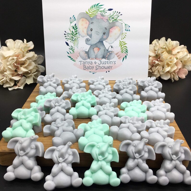 16 ELEPHANT SOAP Favors Boy Baby Elephant Baby Shower Favors Etsy