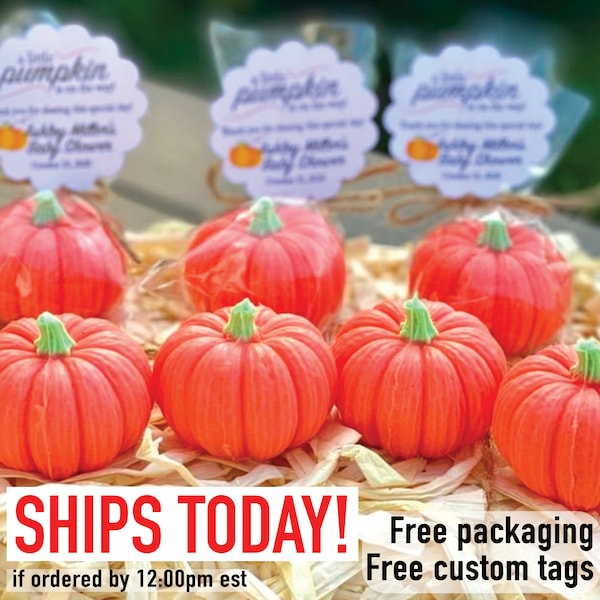 Pumpkin Soap Favors - Mini Pumpkin Baby Shower Favors Little Pumpkin Soap Baby Shower Fall Bridal Shower Pumpkin Party Favor