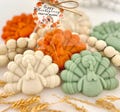 Turkey Soap Favors: Thanksgiving Fall Party Gifts, Baby Shower Decor, Bridal Coworker Office Ideas