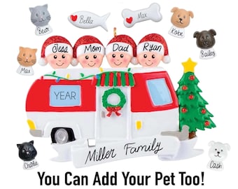 Happy Camper Winter RV Ornament| OrnamentallyYou