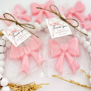 Bow Soap Favors - Pink Baby Shower Girl Party Decor, Bridal Birthday Bulk Guest Gifts bild 6