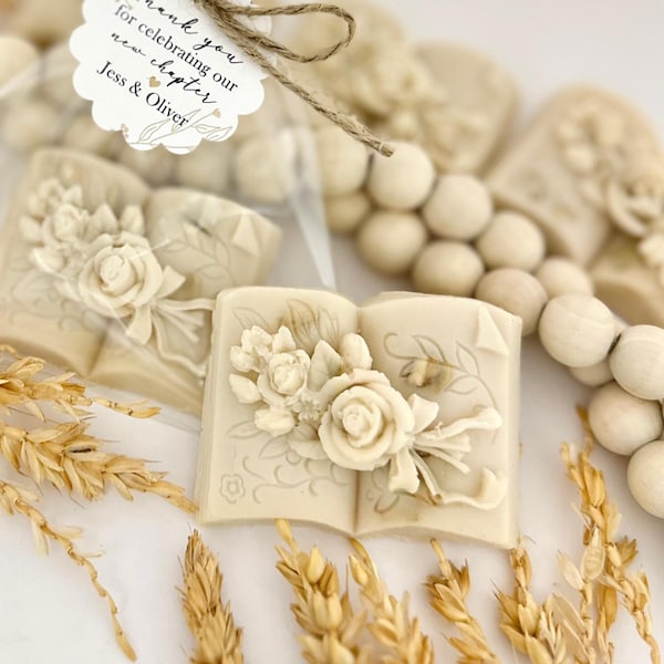 Oatmeal Book Soap Favors - Bridal Shower Party, Next Chapter Story Baby Shower Decorations