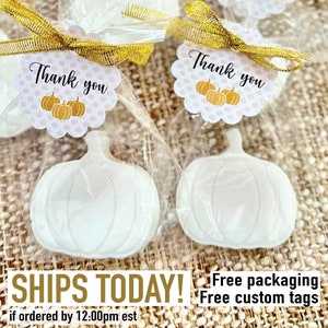Elegant Pumpkin Soaps - Little Pumpkin Baby Shower Favors, Fall Event Party, Halloween Guest Gift in Bulk Autumn Bridal Shower Wedding Decor