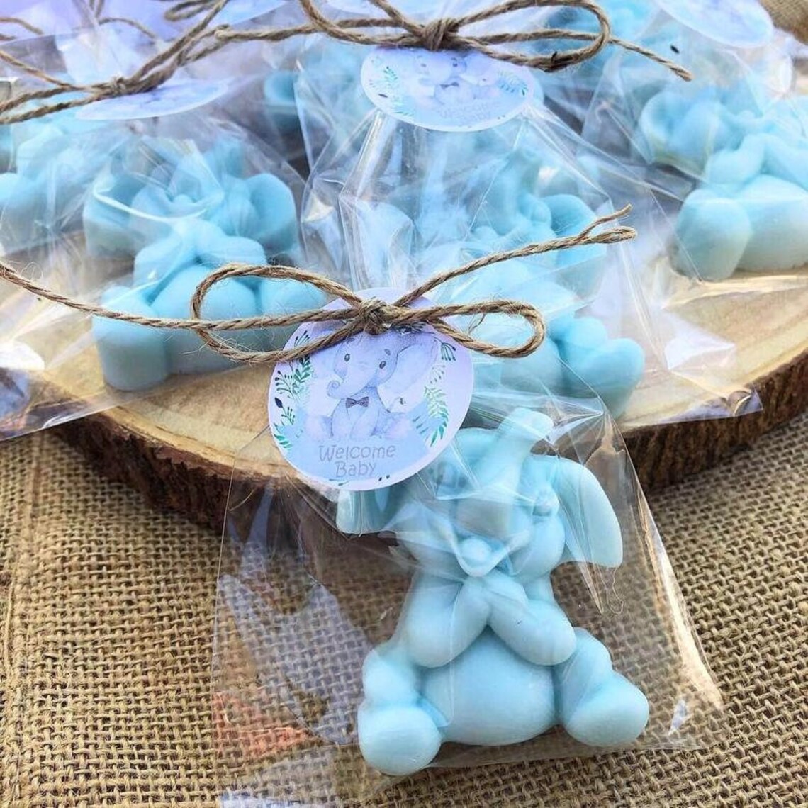12 Elephant Soaps Favor Elephant Baby Shower Favor Soap Baby Etsy