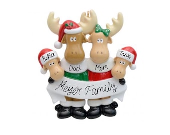 2022 Reindeer Family Christmas Ornament