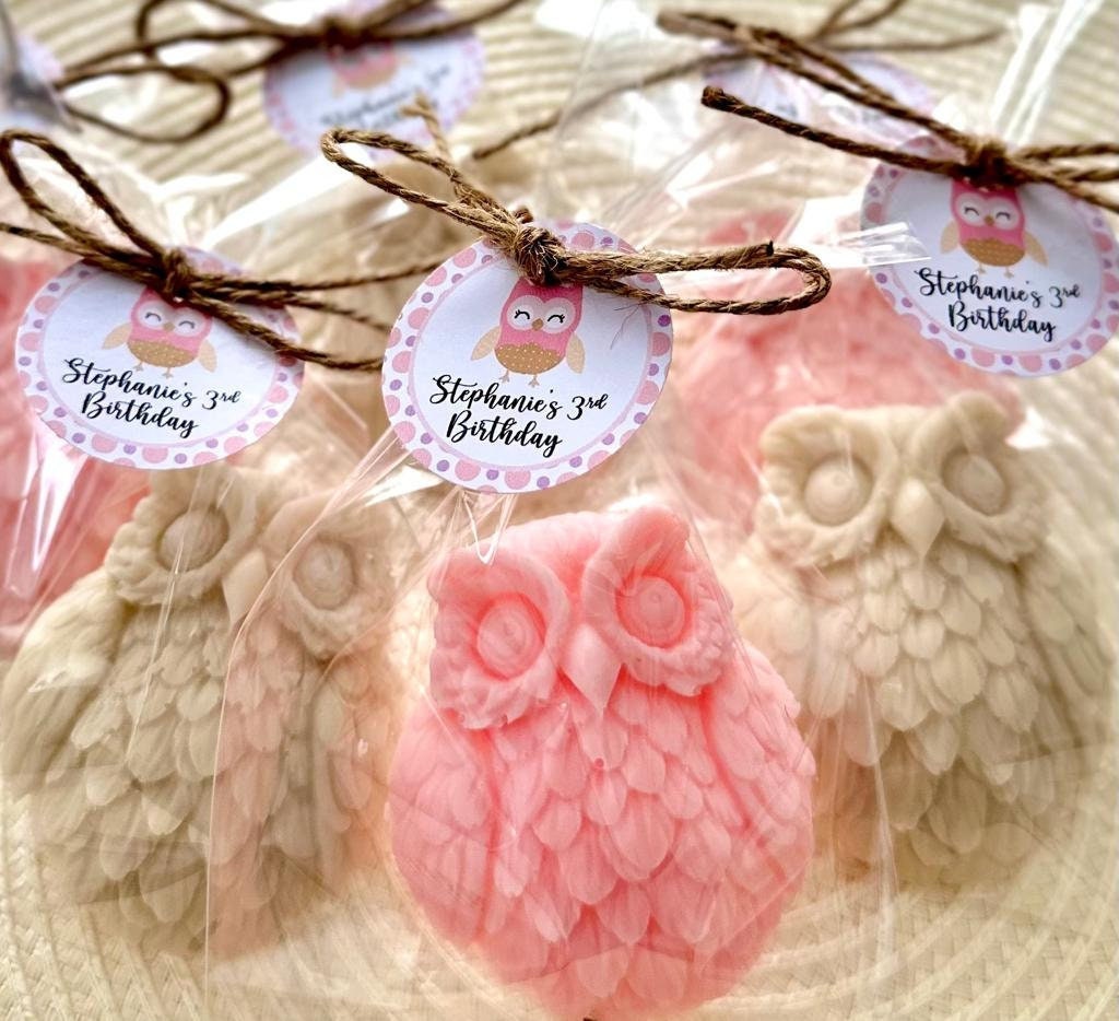 Owl Shaped Owl Themed Baby Shower Food Honeycomb Owls (Set Of 3), image size:1024x934