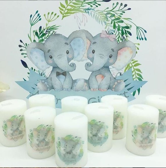 elephant baby shower favors boy